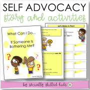 What Can I Do If Someone Is Bothering Me? | Social Skills Story and Activities